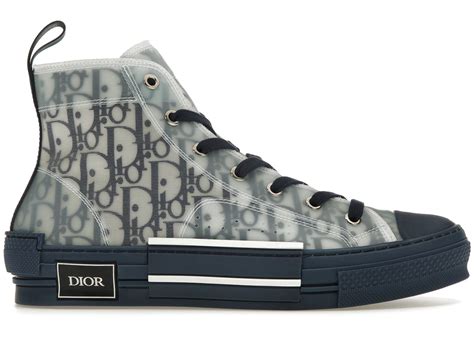 B23 High Top Sneaker Dior Oblique Jacquard in Schwarz 